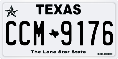 TX license plate CCM9176