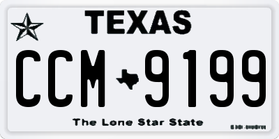 TX license plate CCM9199
