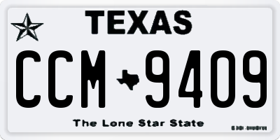 TX license plate CCM9409