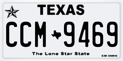 TX license plate CCM9469