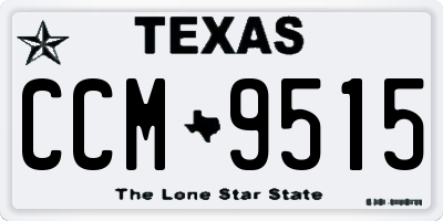 TX license plate CCM9515