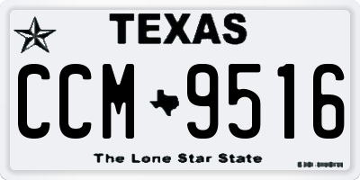 TX license plate CCM9516
