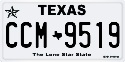 TX license plate CCM9519