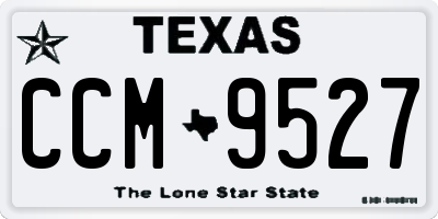 TX license plate CCM9527