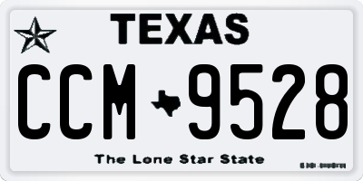 TX license plate CCM9528
