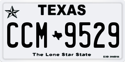 TX license plate CCM9529