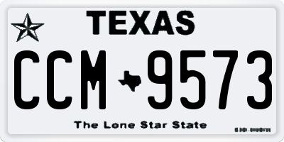 TX license plate CCM9573