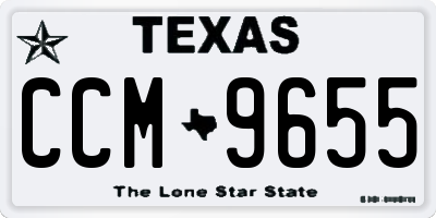 TX license plate CCM9655