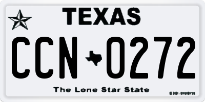 TX license plate CCN0272