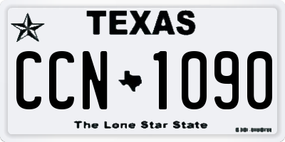 TX license plate CCN1090