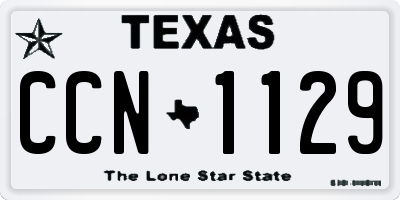 TX license plate CCN1129