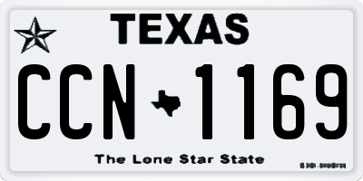 TX license plate CCN1169
