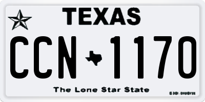 TX license plate CCN1170