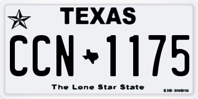TX license plate CCN1175