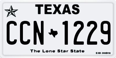 TX license plate CCN1229