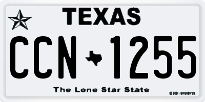 TX license plate CCN1255