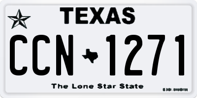 TX license plate CCN1271