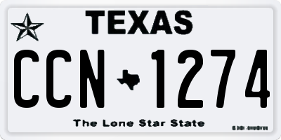TX license plate CCN1274