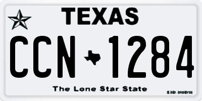 TX license plate CCN1284