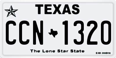 TX license plate CCN1320
