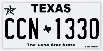 TX license plate CCN1330