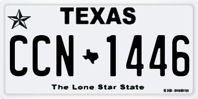 TX license plate CCN1446