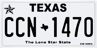 TX license plate CCN1470