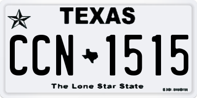 TX license plate CCN1515