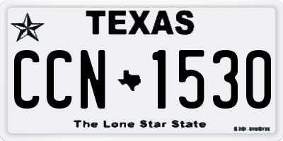 TX license plate CCN1530
