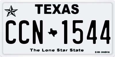 TX license plate CCN1544
