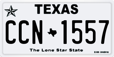 TX license plate CCN1557