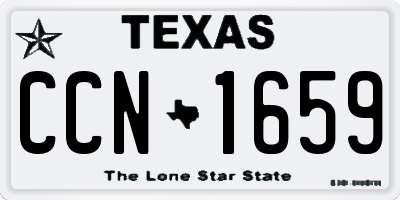 TX license plate CCN1659
