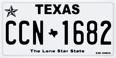 TX license plate CCN1682