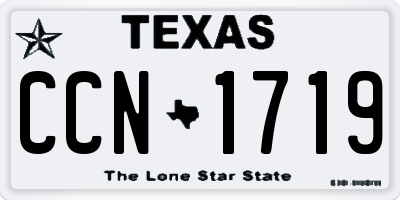 TX license plate CCN1719