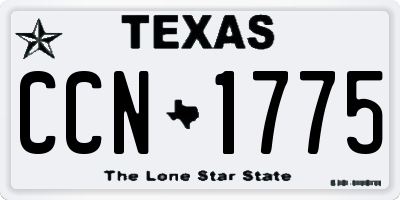 TX license plate CCN1775