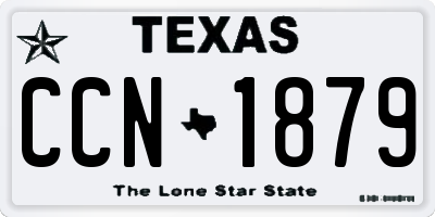 TX license plate CCN1879