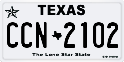 TX license plate CCN2102