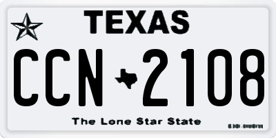 TX license plate CCN2108