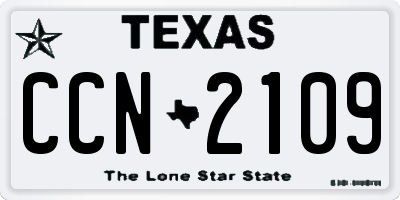 TX license plate CCN2109
