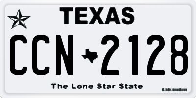TX license plate CCN2128
