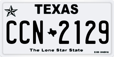 TX license plate CCN2129