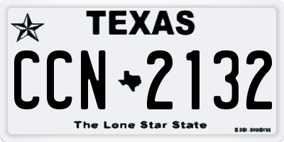 TX license plate CCN2132