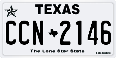 TX license plate CCN2146