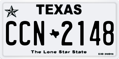 TX license plate CCN2148