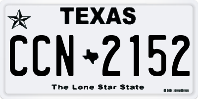 TX license plate CCN2152