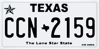 TX license plate CCN2159