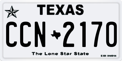 TX license plate CCN2170