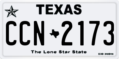 TX license plate CCN2173