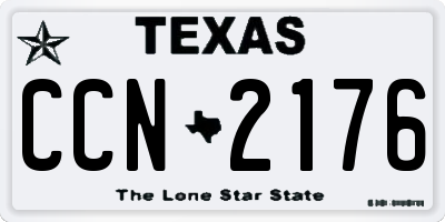 TX license plate CCN2176