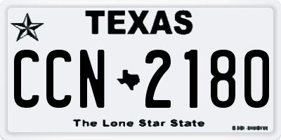 TX license plate CCN2180